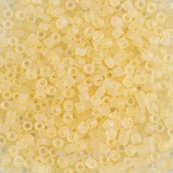 Delica Beads 11/0 DB0382 Matted Transparent Pale Topaz Lust