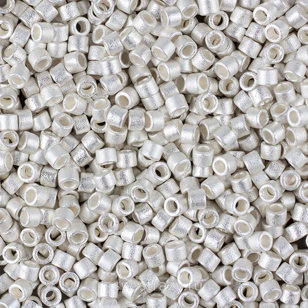 Delica Beads 11/0 DB551F Silver Plate Frosted