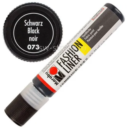 Marabu Fashion Liner 073 Black 25 ml