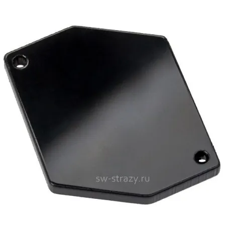 Зеркала акриловые пришивные (шестиугольник) черный пластик