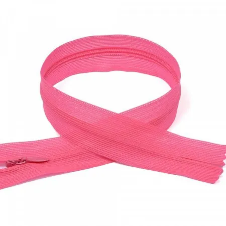 Молния потайная н\р ярк.розовый неон F337 50 см