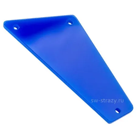 Зеркала акриловые пришивные (четырехугольник) синий пластик