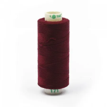 Нитки бытовые Dor Tak 40\2 цв. 171 бордовый 366м 100% п\э
