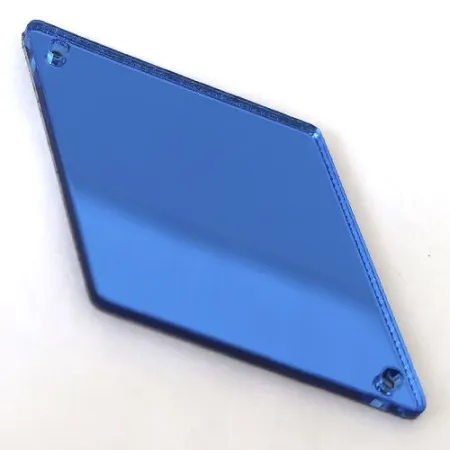 Зеркала акриловые пришивные (ромб) синий