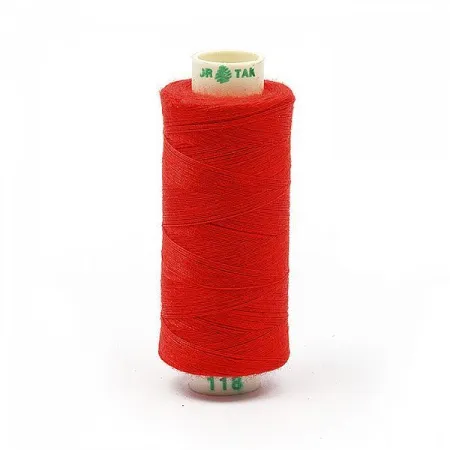 Нитки бытовые Dor Tak 40\2 цв. 118 красный 366м 100% п\э