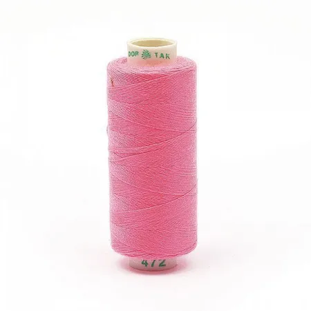 Нитки бытовые Dor Tak 40\2 цв. 472 розовый 366м 100% п\э