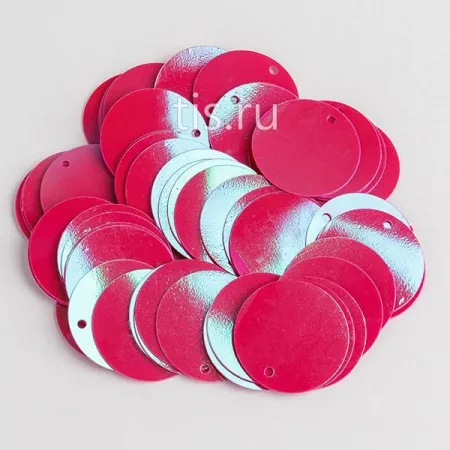 Пайетки круг Fuchsia AB