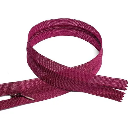 Молния потайная н\р бордовый F177 50 см