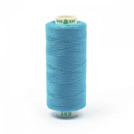 Нитки бытовые Dor Tak 40\2 цв. 369 бирюзовый 366м 100% п\э
