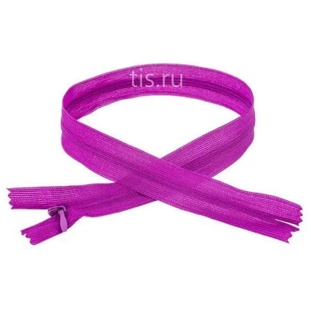 Молния потайная н\р фиолетовый F143 50 см Молния потайная н\р фиолетовый F143 50 см