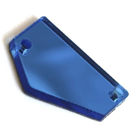 Зеркала акриловые пришивные (пятиугольник) синий