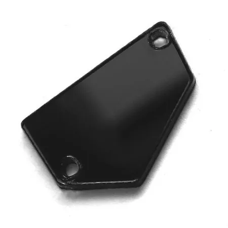 Зеркала акриловые пришивные (пятиугольник) черный