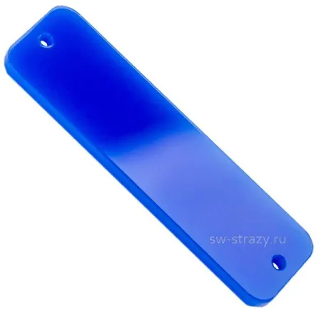 Зеркала акриловые пришивные (прямоугольник) синий пластик