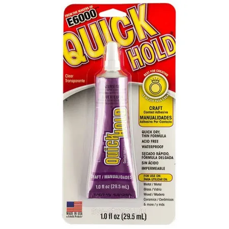 Клей Е6000 Quickhold 1oz\ 29.5 ml Клей Е6000 Quickhold 1oz\ 29.5 ml
