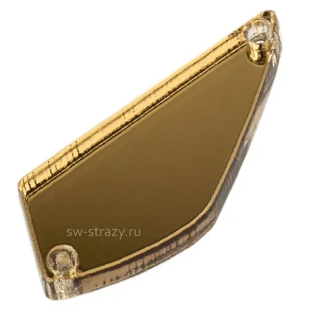 Зеркала акриловые пришивные (долька) золото