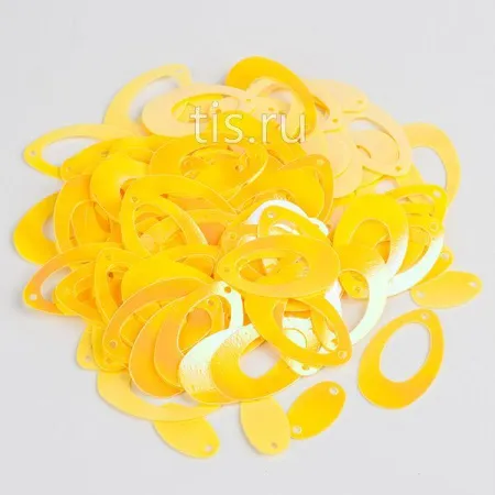 Пайетки овал Citrine AB