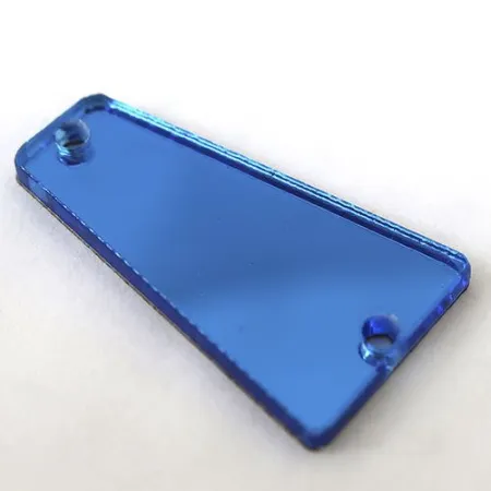 Зеркала акриловые пришивные (трапеция) синий