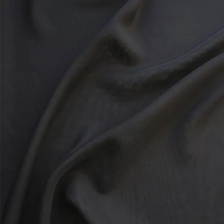 Креп-шифон 332 угольно-черный Креп-шифон 332 угольно-черный