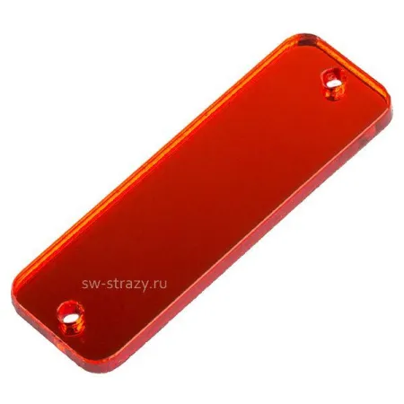 Зеркала акриловые пришивные (прямоугольник) красный