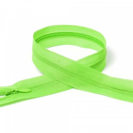 Молния потайная н\р яр.зеленый F334 50 см