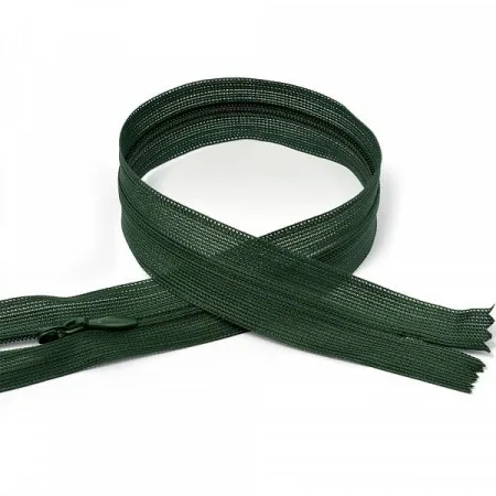 Молния потайная н\р т.зеленый F273 50 см
