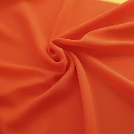 Креп-шифон 157 насыщенный оранжевый