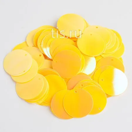 Пайетки круг Citrine AB