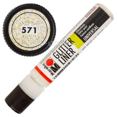 Marabu Glitter Liner 571 Champagner 25 ml