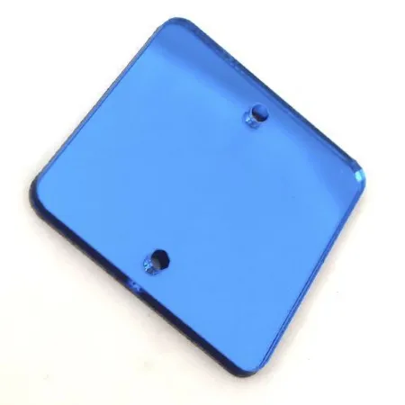 Зеркала акриловые пришивные (квадрат) синий