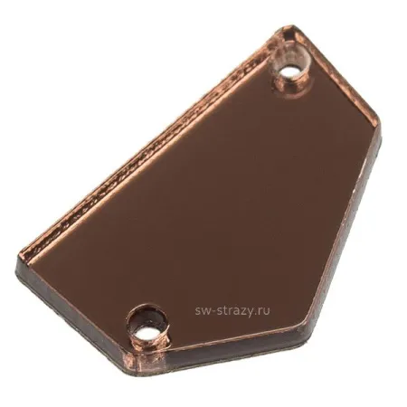 Зеркала акриловые пришивные (пятиугольник) Antique Pink