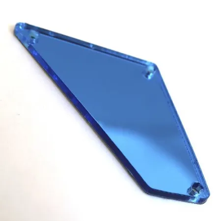 Зеркала акриловые пришивные (четырехугольник) синий