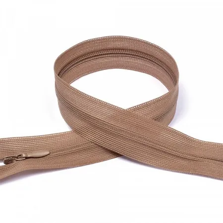 Молния потайная н\р св.коричневый F293 50 см
